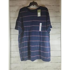 Goodfellow Men's T-shirt Blue Striped XXL NEW Casual Summer